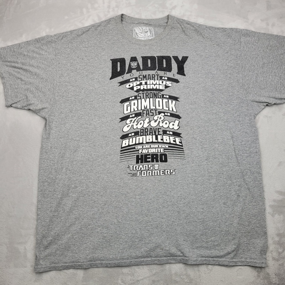Transformers Shirt Mens XXXXL Tall Crewneck Hasbro Cosplay Robot Auto Adult 4XLT